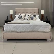 Cama Moderna Luxo Com Cabeceira Berlim Linho RBL