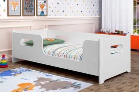Cama Montessori Infantil Branca P/ Colchoes 150x70 - Lv Móveis