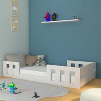 Cama Montessori Play Timber Branco Cama Montessori Play Timber Branco