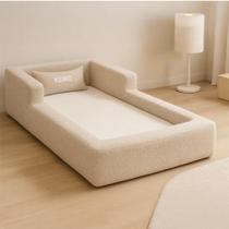 Cama Montessoriana Berço Aconchego Espuma Bege Keiko