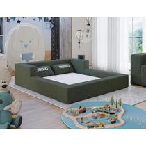 Cama Montessoriana Casal Aconchego 100% Espuma Boucle Keiko