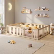 Cama Montessoriana Casal Com Grade Giulia Casatema