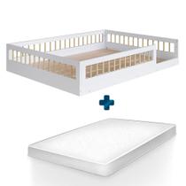 Cama Montessoriana Casal Infantil Branca - COMPLETA MOVEIS