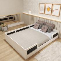 Cama Montessoriana Casal Infantil Lua Branco/Preto Cama Montessoriana Casal Infantil Lua Branco/Preto