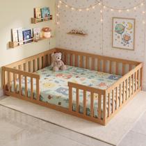 Cama Montessoriana Casal Madeira Maciça Reforçada com Grade Cama Montessoriana Casal Madeira Maciça Reforçada com Grade