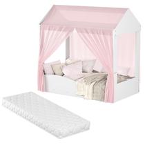 Cama Montessoriana Colina Com Proteção Lateral Para Quarto De Menina Princesa Com Voal E Colchão - Maxi Do Brasil Cama Montessoriana Colina Com Proteção Lateral Para Quarto De Menina Princesa Com Voal E Colchão - Maxi Do Brasil