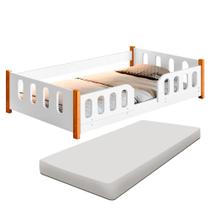 Cama Montessoriana Com Colchão Infantil Branca Melissa Divaloto