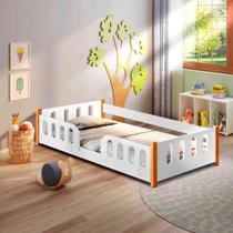 Cama Montessoriana Com Colchão Infantil Branca Melissa Divaloto