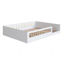 Cama Montessoriana de Casal Affetto Branco Completa Móveis