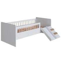 Cama Montessoriana Escada Escorrega Aft010 Branco Cama Montessoriana Escada Escorrega Aft010 Branco