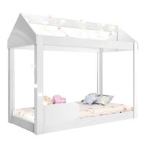 Cama Montessoriana Infantil 100% MDF - Branca - Crystal - JA Móveis