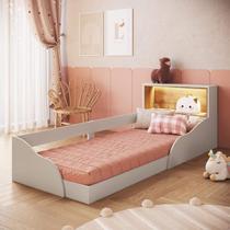 Cama Montessoriana Infantil com Protetor e Iluminação em Led CL1080 Lille Art In Móveis