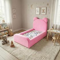 Cama Montessoriana para Criança Menina Confortável Soft Rosa