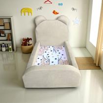 Cama Montessoriana para Criança Segura e Confortável Soft com Colchão Marfim