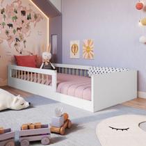 Cama Montessoriana Solteiro Affetto Branco - Completa Móveis Cama Montessoriana Solteiro Affetto Branco - Completa Móveis