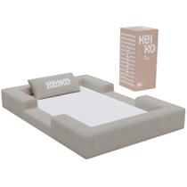Cama Montessoriana Solteiro Ninho 100 Espuma Bege Keiko