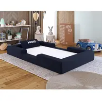 Cama Montessoriana Solteiro Ninho 100% Espuma Boucle Keiko