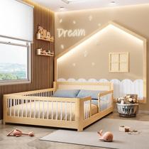 Cama Montessoriana Wave Casal e moldura com Led Casatema