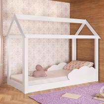 Cama Montessoriano Com Nuvem Branco