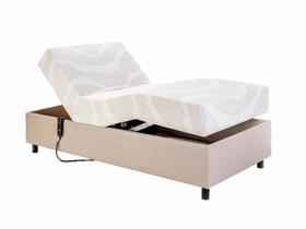 Cama motorizada + colchão - centauro - sem massagem - solteiro 90x200x64