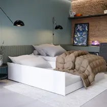 Cama Multiuso 3 em 1 Matrix Branco - Tebarrot Móveis