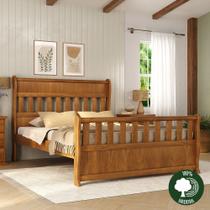 Cama Nathalia king madeira maciça - Moveis Nathalia