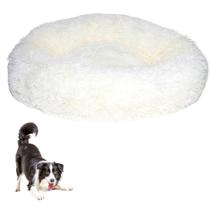 Cama Nuvem Gato Cachorro Cao Pet Caminha Donut Ninho 80cm Grande Redonda Animal de Estimaçao Rosquinha Pelucia Macio Confortavel Antiderrapante