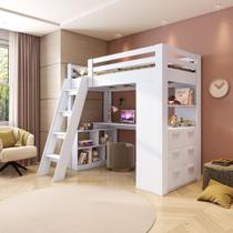 Cama Office Infantil Multifuncional com 6 Gavetas e Escrivaninha Micenas Yescasa Cama Office Infantil Multifuncional com 6 Gavetas e Escrivaninha Micenas Yescasa