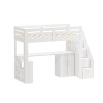 Cama Office Multifuncional Solteiro Adulto Star Plus Branco Perfect Wood Cama Office Multifuncional Solteiro Adulto Star Plus Branco Perfect Wood