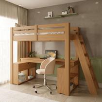 Cama Office Star Light com Escada Inclinada Casatema MadeiraOriginals