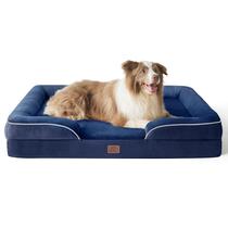 Cama Ortopédica Bedsure para Cães Grandes - À Prova D'Água (Azul Marinho)