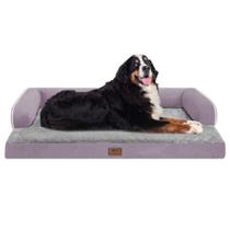 Cama ortopédica grande para cães MEKIY 135x107x20 cm roxa Cama ortopédica grande para cães MEKIY 135x107x20 cm roxa