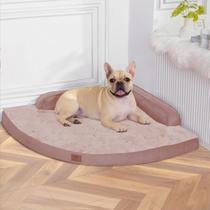 Cama ortopédica grande para cães MEKIY com lados rosa Cama ortopédica grande para cães MEKIY com lados rosa