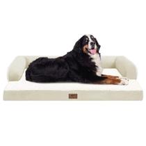 Cama ortopédica grande para cães MEKIY XXXL 135x107x20cm Bege Cama ortopédica grande para cães MEKIY XXXL 135x107x20cm Bege