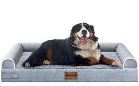 Cama Ortopédica Grande para Cães NANUYA Jumbo com Bordas Impermeável