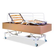 Cama Ortopédica Hospitalar Motorizada com 3 Movimentos Comfort Nero Pilati com Grades de Proteção