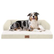 Cama ortopédica impermeável para cães XL MEKIY 97x64x17 cm bege Cama ortopédica impermeável para cães XL MEKIY 97x64x17 cm bege