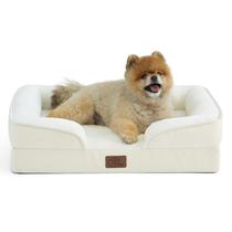 Cama ortopédica para cães Bedsure 61 cm impermeável Small Ivory