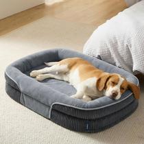 Cama Ortopédica para Cães Bedsure Grande 89cm Impermeável Cinza Cama Ortopédica para Cães Bedsure Grande 89cm Impermeável Cinza