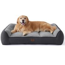 Cama ortopédica para cães Bedsure XL Plus 48" cinza impermeável Cama ortopédica para cães Bedsure XL Plus 48" cinza impermeável