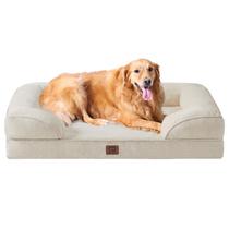 Cama ortopédica para cães EHEYCIGA Waterproof Memory Foam XL Beige