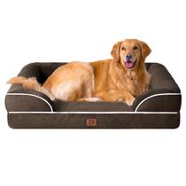 Cama ortopédica para cães EHEYCIGA Waterproof Memory Foam XL Brown