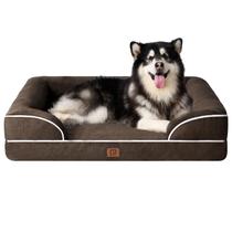 Cama ortopédica para cães EHEYCIGA XL impermeável viscoelástica marrom Cama ortopédica para cães EHEYCIGA XL impermeável viscoelástica marrom