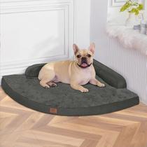 Cama ortopédica para cães MEKIY com capa removível lavável - cinza L Cama ortopédica para cães MEKIY com capa removível lavável - cinza L