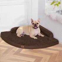 Cama ortopédica para cães MEKIY com capa removível lavável marrom L Cama ortopédica para cães MEKIY com capa removível lavável marrom L