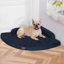 Cama ortopédica para cães MEKIY Large Azul Marinho com Lados Impermeáveis