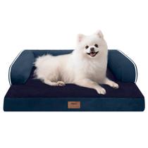 Cama ortopédica pequena para cães MEKIY 61x46x15cm impermeável Cama ortopédica pequena para cães MEKIY 61x46x15cm impermeável
