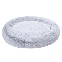 Cama para animais de estimação Amazon Basics Donut Faux Fur para cães cinza 45 cm Cama para animais de estimação Amazon Basics Donut Faux Fur para cães cinza 45 cm
