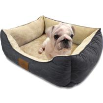 Cama para animais de estimação American Kennel Club Orthopaedic Circle Stitch Grey