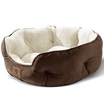 Cama para animais de estimação Asvin Small para cães pequenos e gatos domésticos, marrom Cama para animais de estimação Asvin Small para cães pequenos e gatos domésticos, marrom